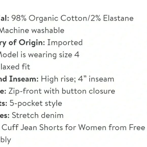 Free Assembly Women’s Rolled Cuff Jean Shorts - Picture 11 of 12